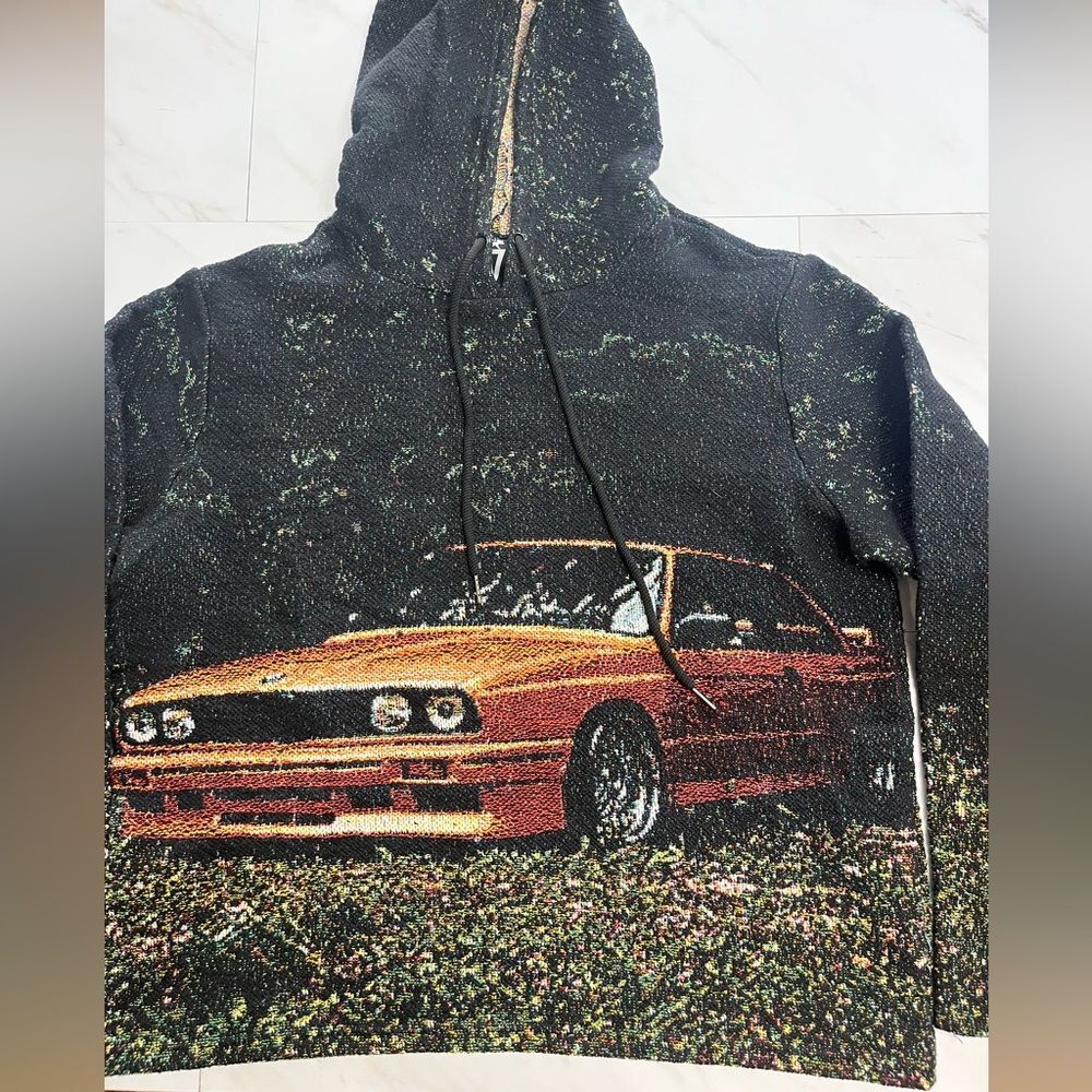 Rare Frank Ocean Music Nostalgia Ultra Orange BMW Tapestry Hoodie size small